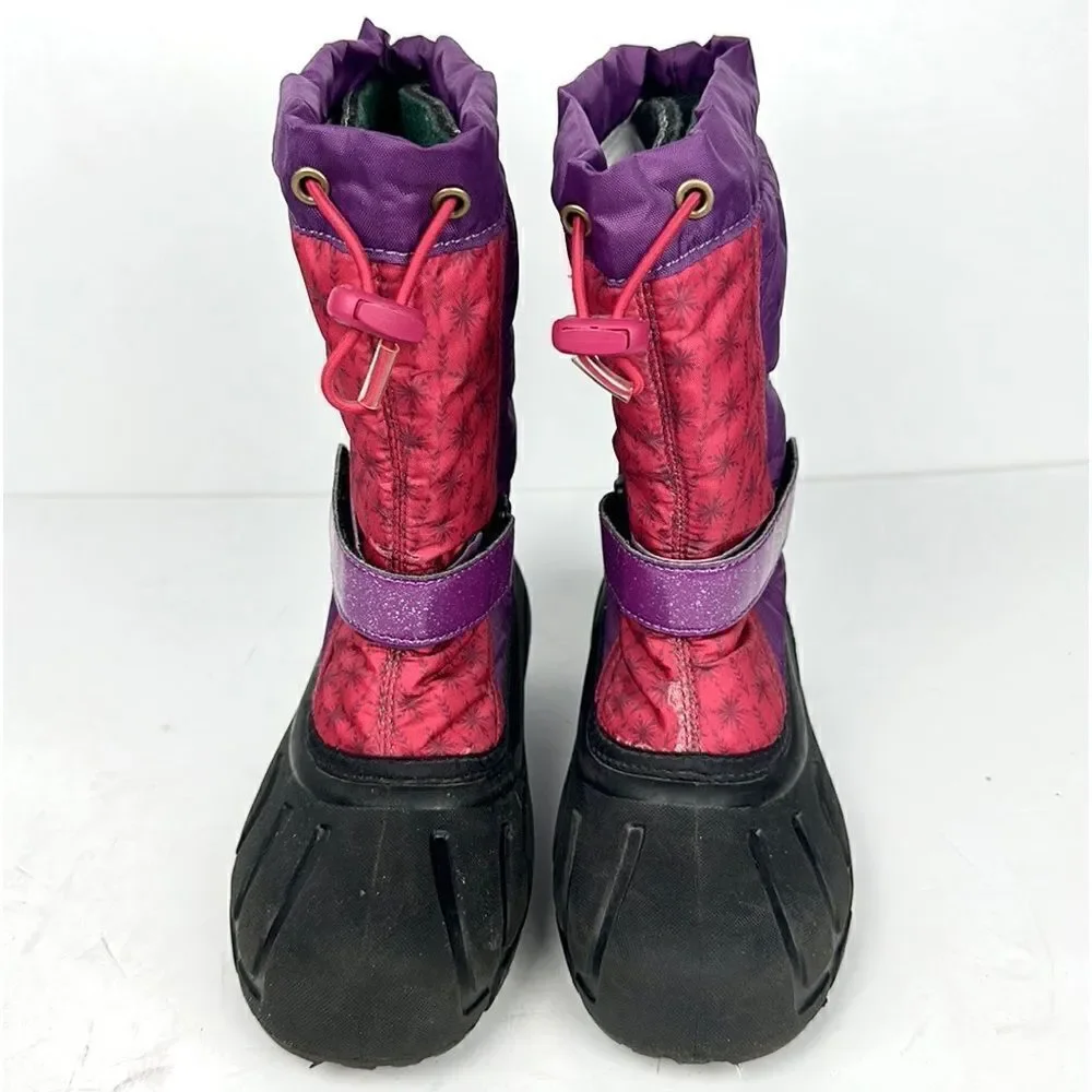 Sorel Disney Anna Frozen 2 Youth Boots Purple Black Girls Youth Size 3 EUC!